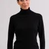 Kaschmir Rollkragen Pullover schwarz