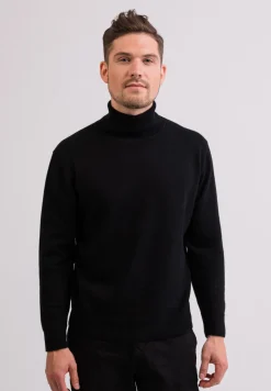 Kaschmir Rollkragen Pullover schwarz