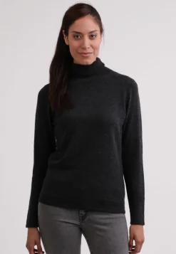 Kaschmir Rollkragen Pullover dunkel anthrazit