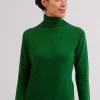 Kaschmir Rollkragen Pullover grün