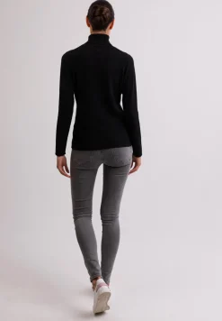 Kaschmir Rollkragen Pullover schwarz