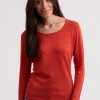 Kaschmir Rundhals Pullover siena gelb
