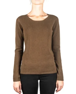 Kaschmir Rundhals Pullover mocha