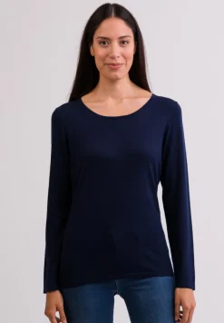 Kaschmir Rundhals Pullover marine blau (Frühling)