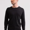Kaschmir Rundhals Pullover dunkel anthrazit