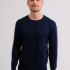 Kaschmir Rundhals Pullover marine blau (Frühling)
