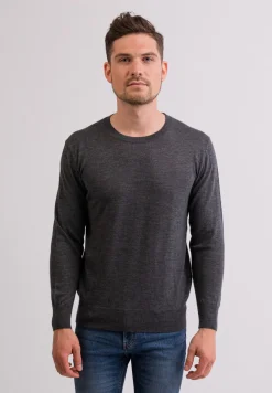 Kaschmir Rundhals Pullover flanell (Frühling)