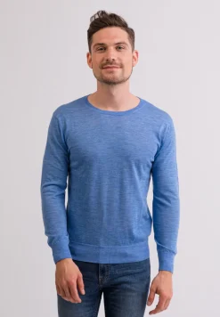 Kaschmir Rundhals Pullover hellblau (Frühling)
