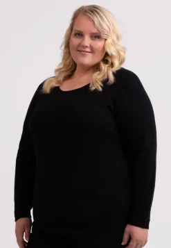 Kaschmir Rundhals Pullover schwarz