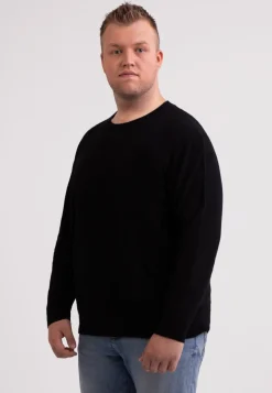 Kaschmir Rundhals Pullover schwarz