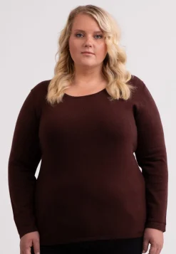 Kaschmir Rundhals Pullover zinnoberrot
