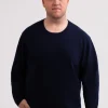 Kaschmir Rundhals Pullover marine blau