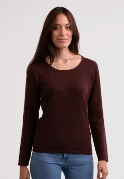 Kaschmir Rundhals Pullover zinnoberrot