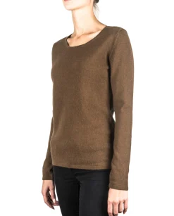 Kaschmir Rundhals Pullover mocha