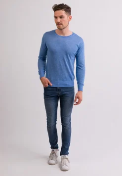 Kaschmir Rundhals Pullover hellblau (Frühling)