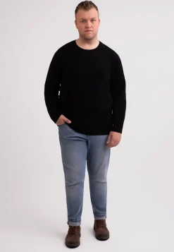 Kaschmir Rundhals Pullover schwarz