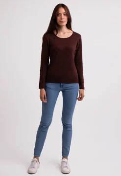 Kaschmir Rundhals Pullover zinnoberrot
