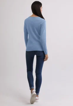 Kaschmir Rundhals Pullover hellblau (Frühling)