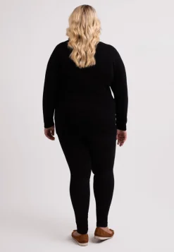 Kaschmir Rundhals Pullover schwarz