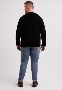 Kaschmir Rundhals Pullover schwarz