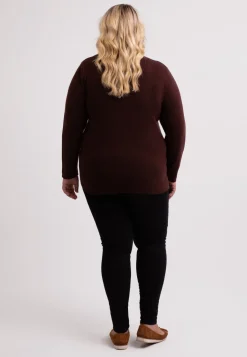 Kaschmir Rundhals Pullover zinnoberrot