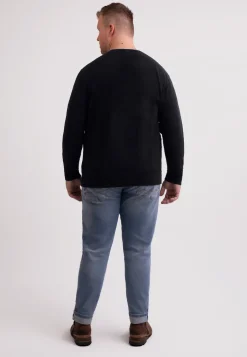 Kaschmir Rundhals Pullover holzkohle
