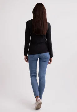 Kaschmir Rundhals Pullover dunkel anthrazit