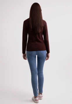 Kaschmir Rundhals Pullover zinnoberrot