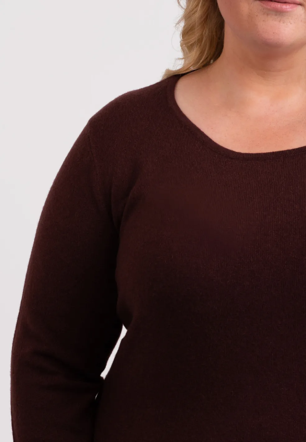 Kaschmir Rundhals Pullover zinnoberrot