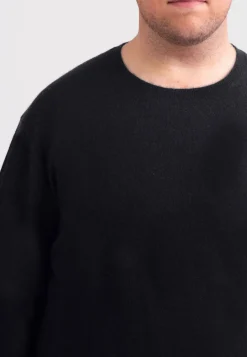 Kaschmir Rundhals Pullover holzkohle
