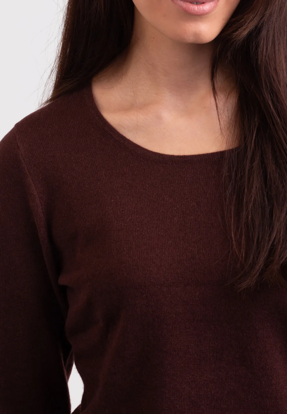 Kaschmir Rundhals Pullover zinnoberrot