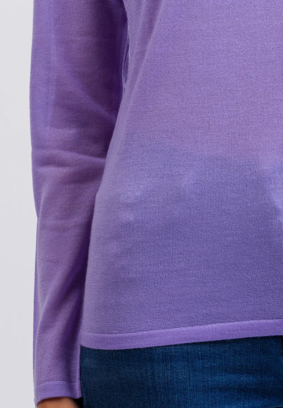Kaschmir Rundhals Pullover viola (Frühling)