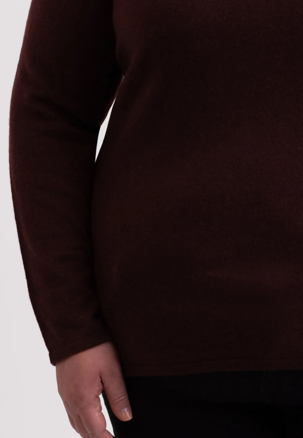 Kaschmir Rundhals Pullover zinnoberrot