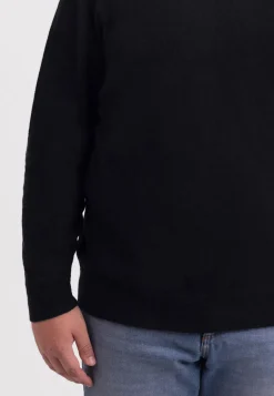 Kaschmir Rundhals Pullover holzkohle