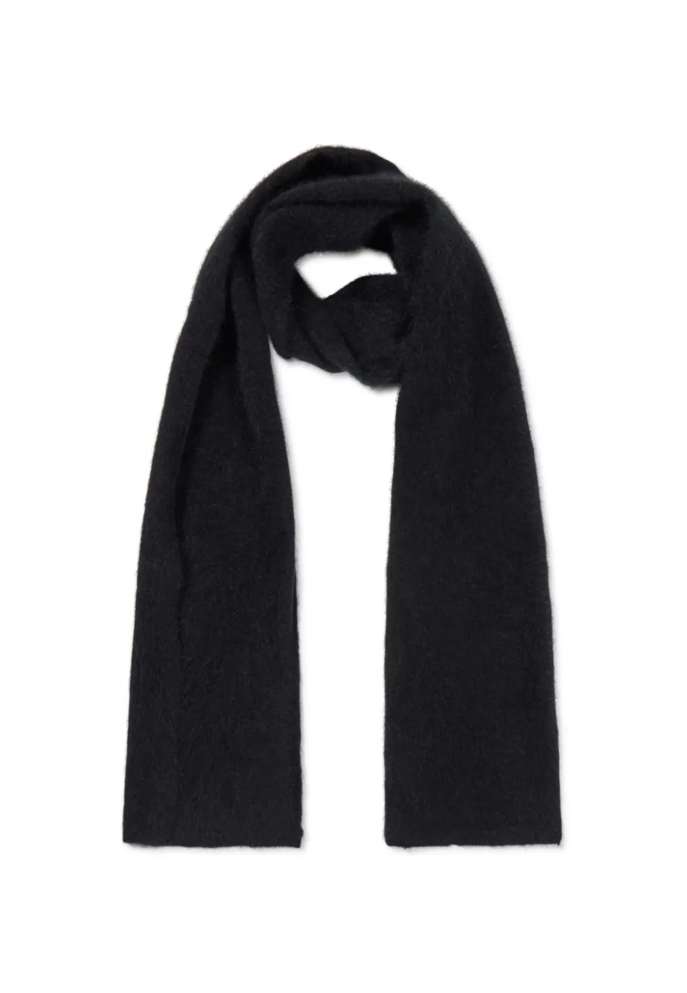 Kaschmir Schal brushed schwarz
