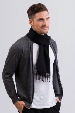 Kaschmir Schal (GOTS) schwarz