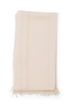 Kaschmir Schal lurex weiss mit gold