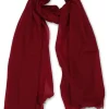 Kaschmir Schal oversize bordeaux