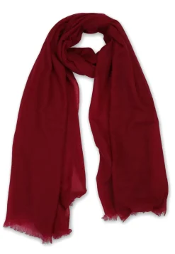 Kaschmir Schal oversize bordeaux