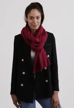 Kaschmir Schal oversize bordeaux