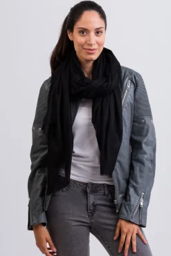 Kaschmir Schal oversize schwarz