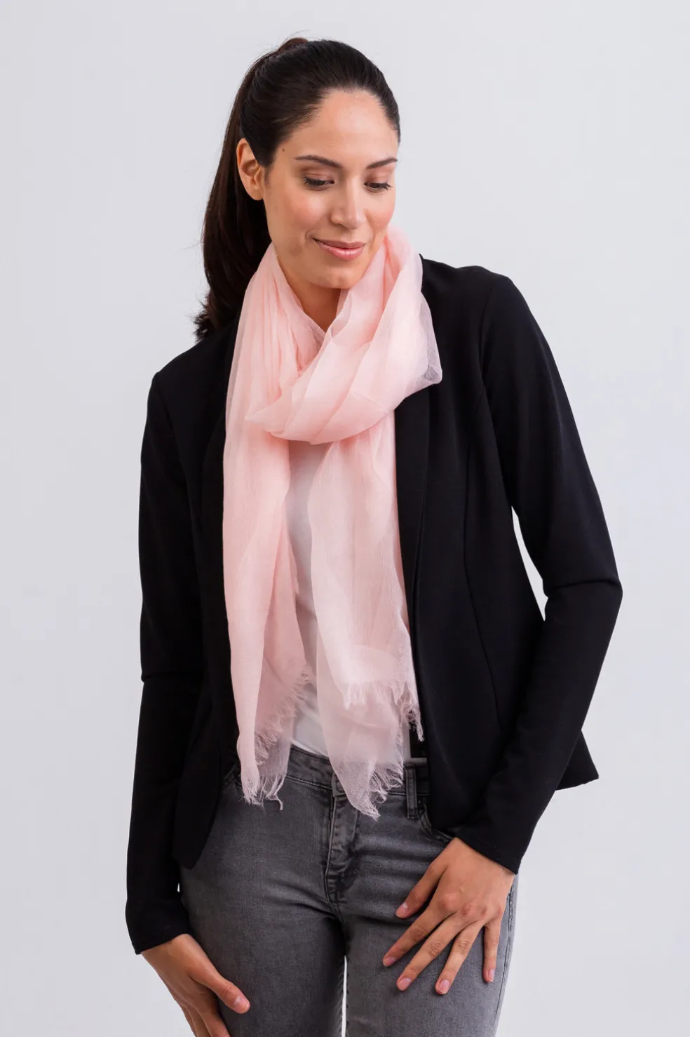 Kaschmir Schal soft rosa