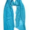 Kaschmir Seide Schal blau