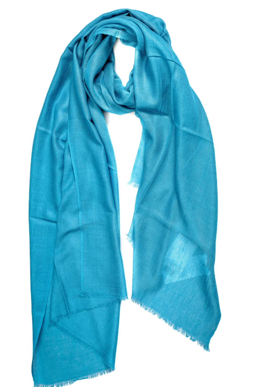 Kaschmir Seide Schal blau