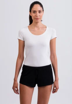 Kaschmir Shorts schwarz