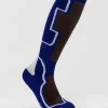 Kaschmir Ski- und Trekkingsocken blau