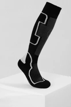 Kaschmir Ski- und Trekkingsocken schwarz