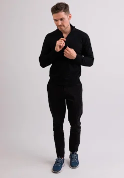 Kaschmir Stehkragen Pullover schwarz