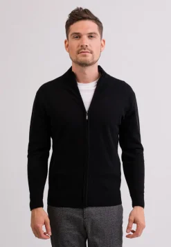 Kaschmir Strickjacke Cardigan schwarz