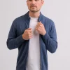 Kaschmir Strickjacke Cardigan jeans blau